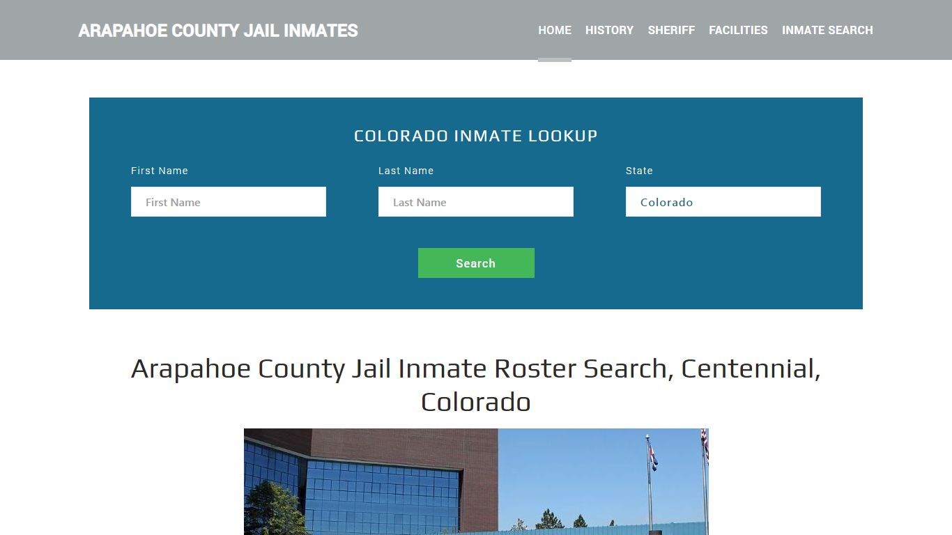 Arapahoe County Jail Inmate Roster Lookup, Centennial, CO